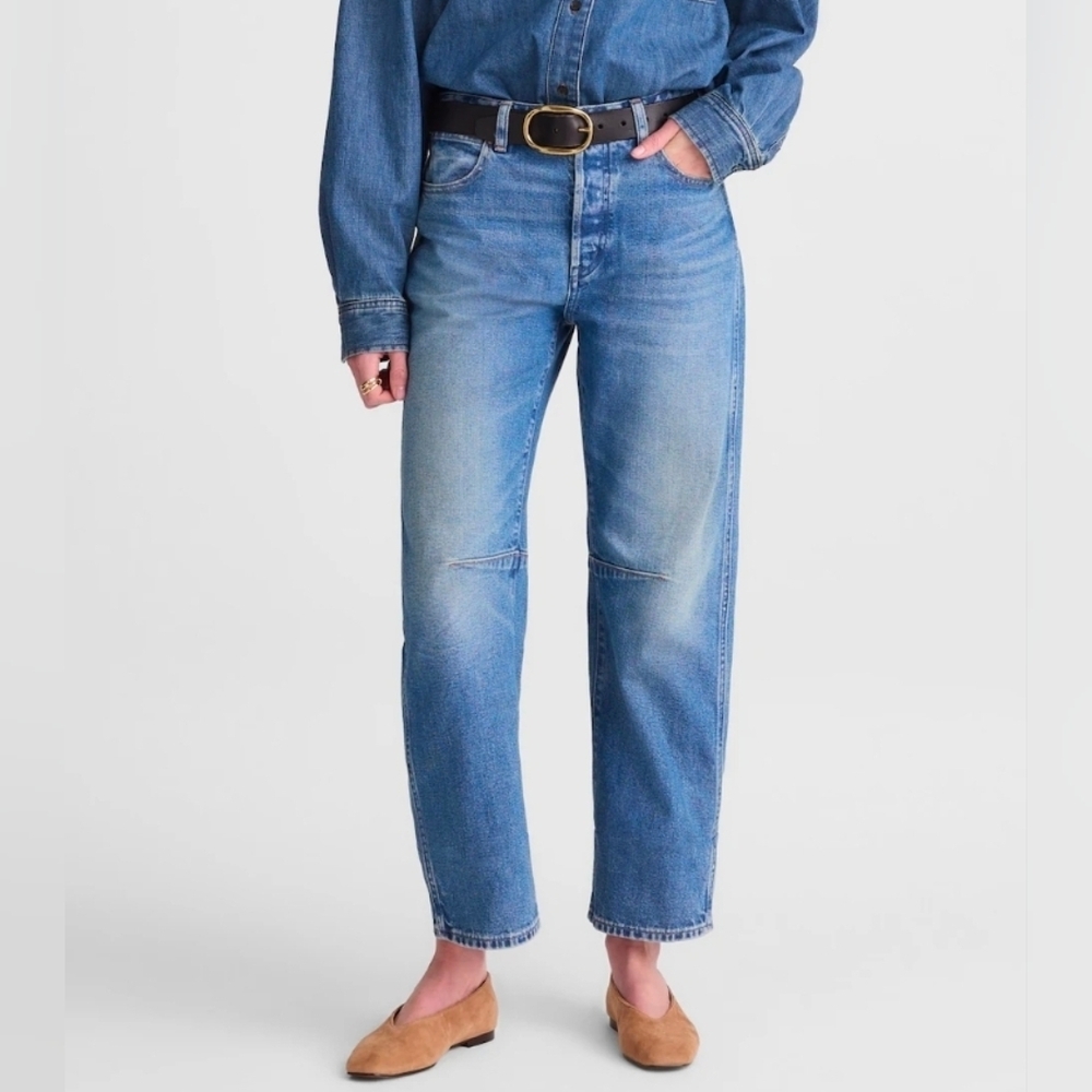 Madewell NWT The Darted Barrel-Leg Jean 31T